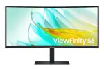 Monitorius Samsung LS34C652UAUXEN, šoninis vaizdas su VESA tvirtinimu