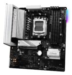 Motininė plokštė ASRock B850M PRO RS, šoninis vaizdas su jungčių išdėstymu