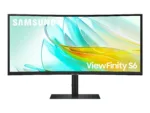 Monitorius Samsung LS34C652UAUXEN, šoninis vaizdas su VESA tvirtinimu