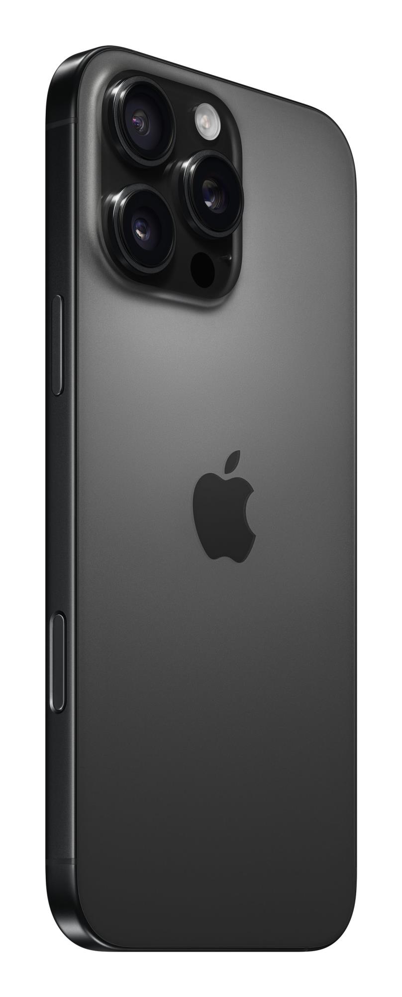 57427506-b137-41b3-a8cd-ca58e21b5d55 iPhone 16 Pro Max su ekranu, matomas iš šono, rodo plonus rėmelius