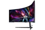 Monitorius Samsung Odyssey Neo G9 G95NC, šoninis vaizdas su HDMI prievadais