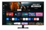 Monitorius Samsung LS43DM702UUXDU, šoninis vaizdas su HDMI prievadų išdėstymu
