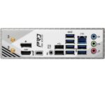 Motininė plokštė ASRock B860 PRO RS WIFI, viršutinė pusė su jungtimis ir lizdais