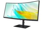 Monitorius Samsung LS34C652UAUXEN, šoninis vaizdas su VESA tvirtinimu