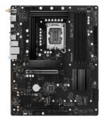Motininė plokštė ASRock B860 PRO-A WIFI, šoninis vaizdas su jungčių išdėstymu