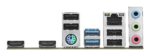Motininė plokštė ASRock H610M-H2/M.2, viršutinė pusė su jungtimis ir aušinimo sistema