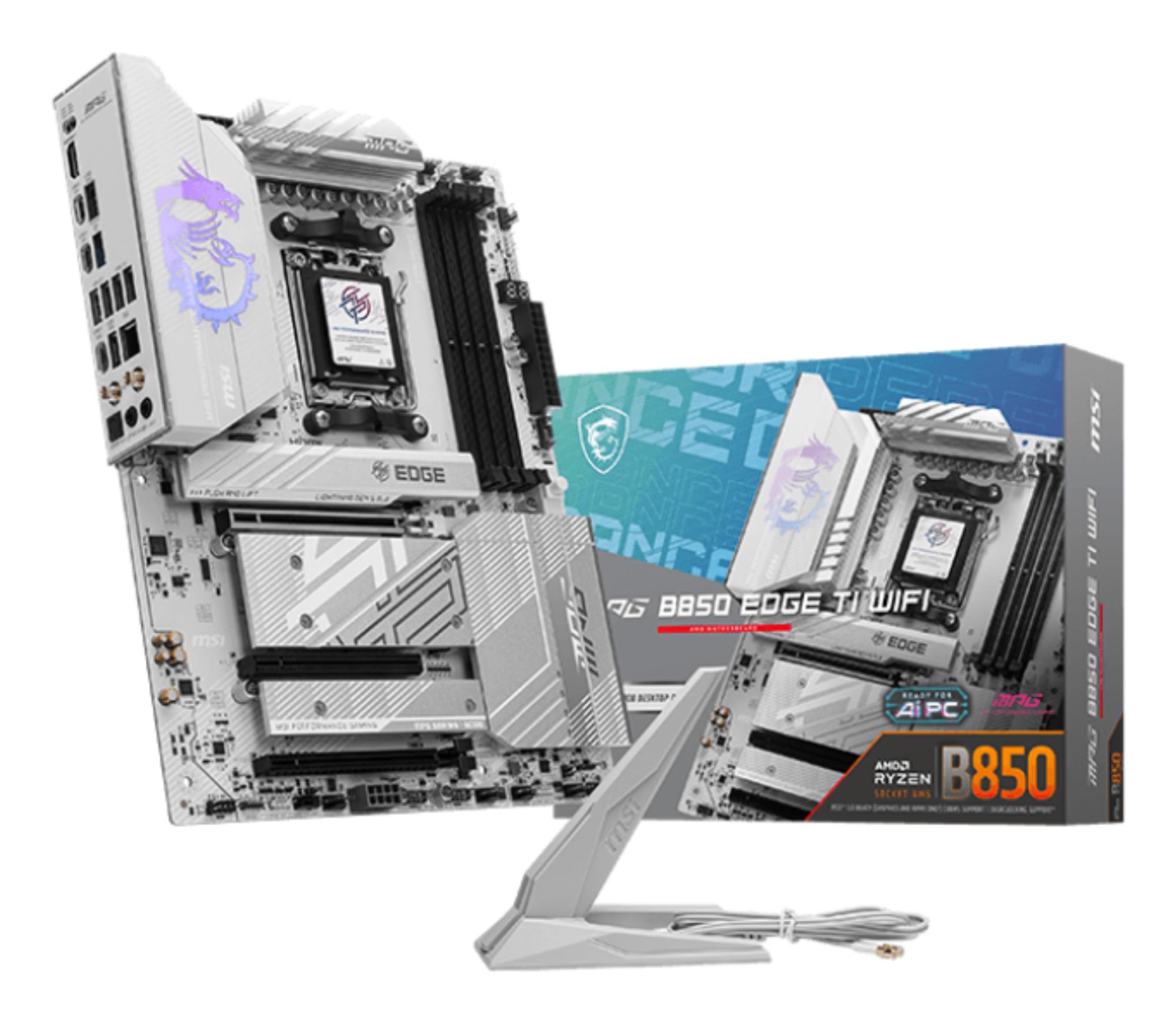 a9265e5d-b29e-4ed2-93f9-7e10d4923fec MSI MPG B850 EDGE TI WIFI su AMD procesoriaus lizdu AM5 ir DDR5 atmintimi