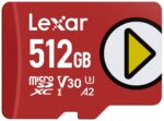 Lexar PLAY 512 GB microSDXC su klasės 30 greičiu