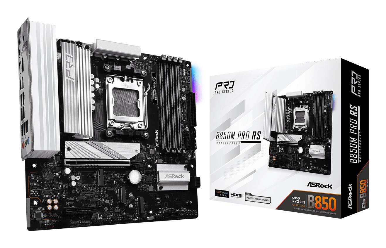 c7e08c0f-5773-4f01-a9e6-7a302c4e5bdb-1 ASRock B850M PRO RS su AMD procesoriaus lizdu AM5 ir DDR5 atmintimi
