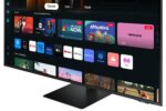 Monitorius Samsung LS43DM702UUXDU, šoninis vaizdas su HDMI prievadais