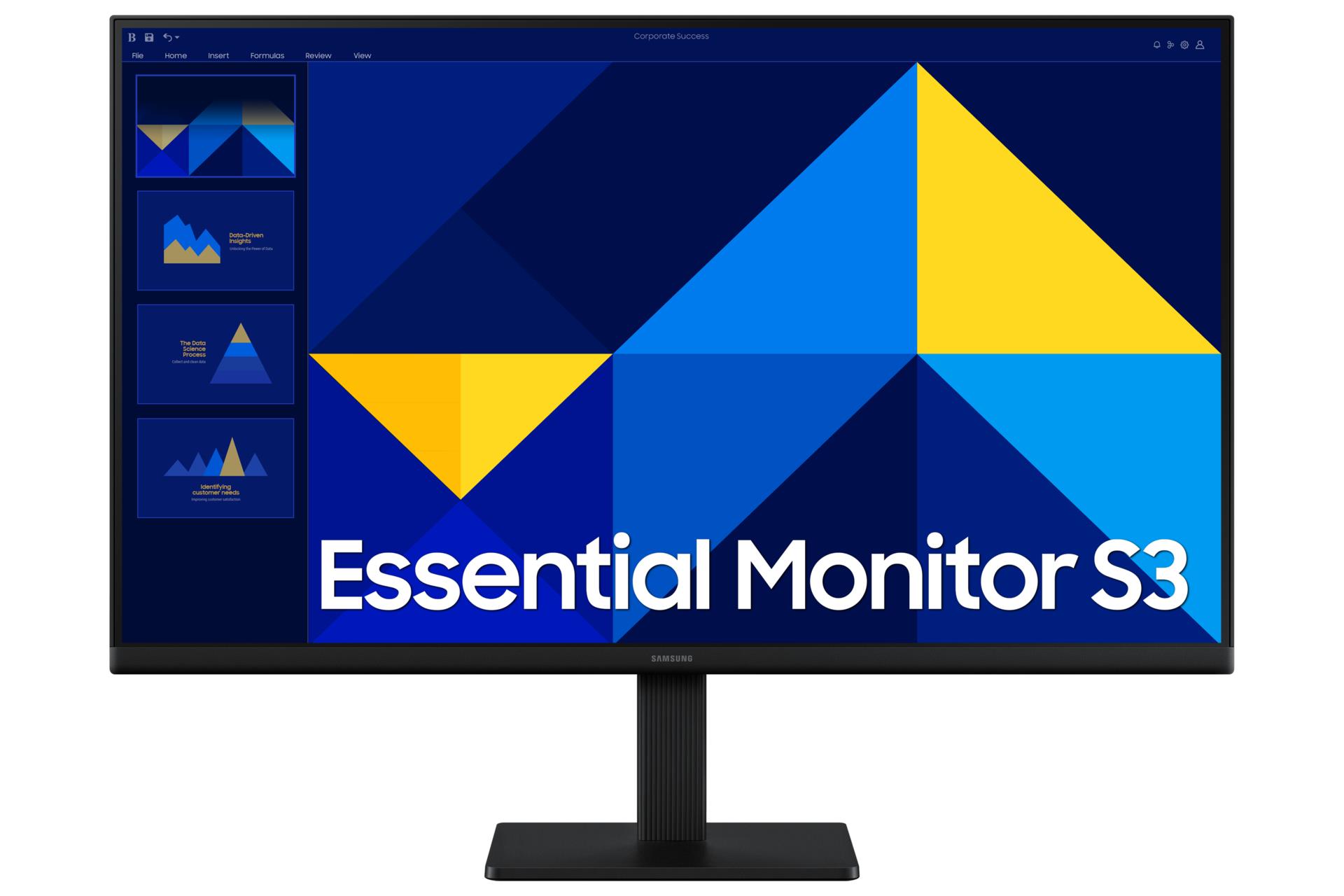 d4ee4ff4-9544-4dbc-b4c2-e110172ea16e Monitorius Samsung LS27D300GAUXEN, vaizdas iš šono su matomais HDMI prievadu