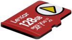 Lexar PLAY microSDXC 128 GB su pakuote ir specifikacijomis