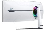 Monitorius Samsung Odyssey Neo G9 G95NC, šoninis vaizdas su VESA tvirtinimu