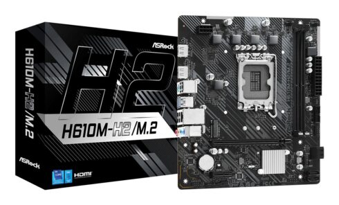 ASRock H610M-H2/M.2 su LGA1700 procesoriaus lizdu ir DDR4 atmintimi