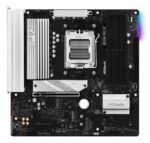Motininė plokštė ASRock B850M PRO RS, šoninis vaizdas su jungčių išdėstymu