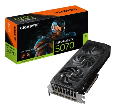 Gigabyte GeForce RTX 5070 su 12 GB atminties ir PCI-E 5.0 sąsaja