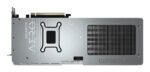 Vaizdo plokštė Gigabyte GeForce RTX 5070 AERO OC 12G, šoninis vaizdas su HDMI ir DisplayPort prievadais
