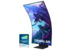 Monitorius Samsung LS55CG970NUXDU, šoninis vaizdas su HDMI prievadais