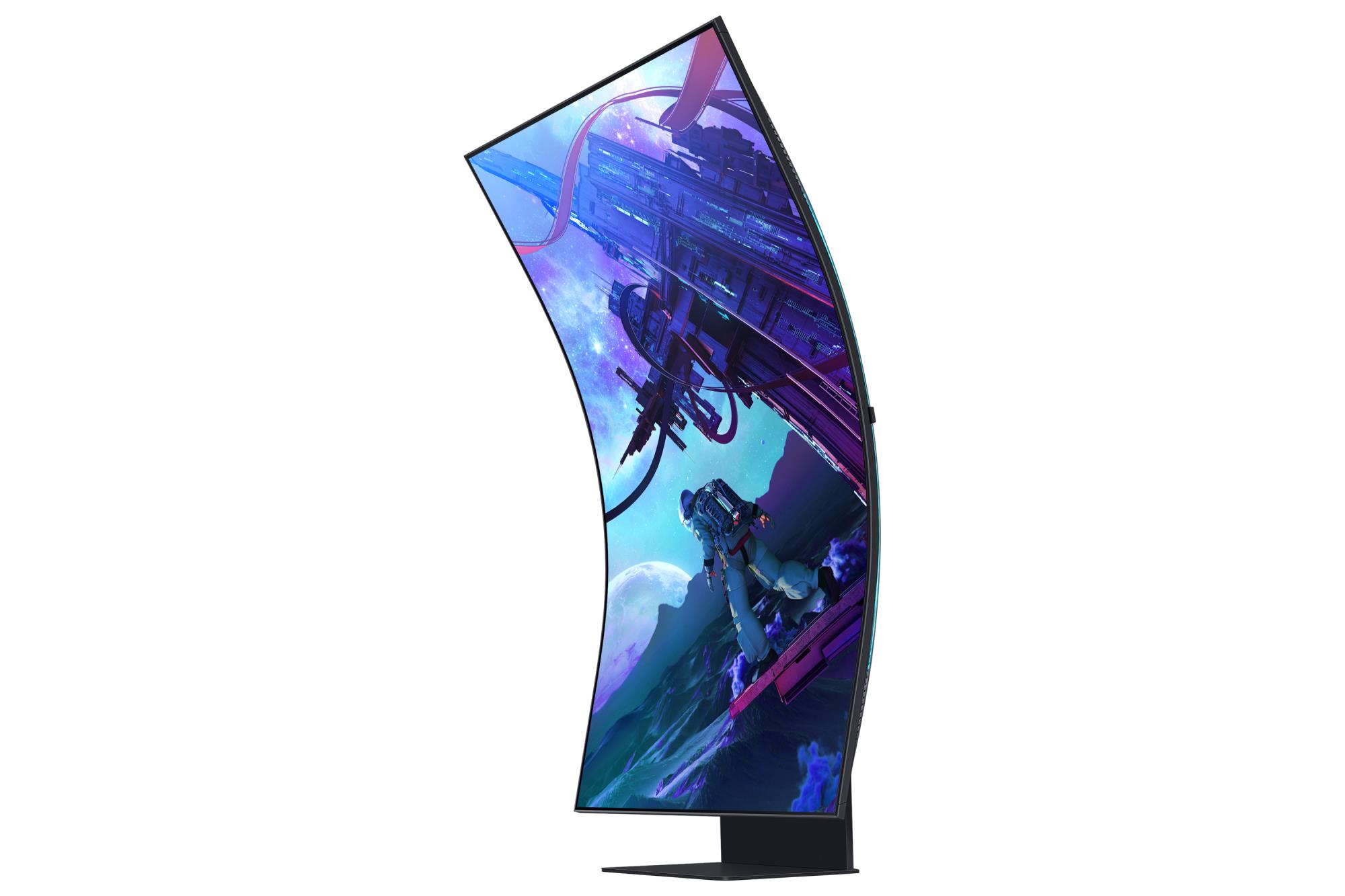 25d2dab9-c379-467b-9385-f9ff12611cdc Monitorius Samsung LS55CG970NUXDU, šoninis vaizdas su HDMI prievadais