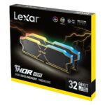 Lexar THOR DDR5 atmintis, 32 GB, 6000 MHz, uždengta RGB apšvietimu