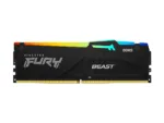 Atminties modulis Kingston Fury Beast RGB, šoninis vaizdas su RGB apšvietimu