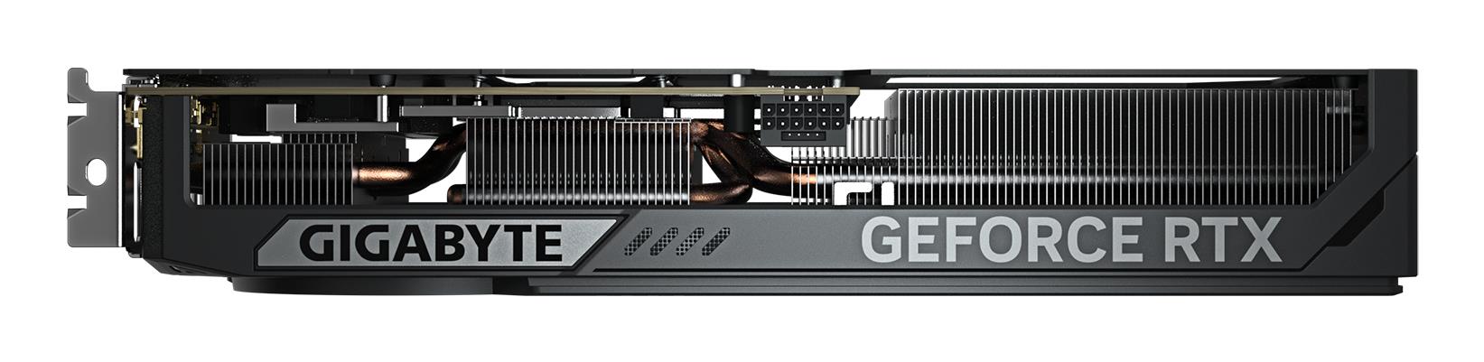 3d6738d6-62a9-45f8-9ab9-7ee644ec7a41 Vaizdo plokštė Gigabyte GeForce RTX 5070 WINDFORCE OC SFF, šoninis vaizdas