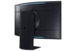 Monitorius Samsung LS55CG970NUXDU, šoninis vaizdas su HDMI prievadų išdėstymu