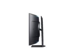 Monitorius Samsung LS55CG970NUXDU, šoninis vaizdas su HDMI prievadų išdėstymu
