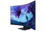 Monitorius Samsung LS55CG970NUXDU, šoninis vaizdas su HDMI prievadais