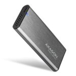AXAGON EEM2-SG2 išorinis metalinis dėklas M.2 NVMe ir SATA SSD diskams