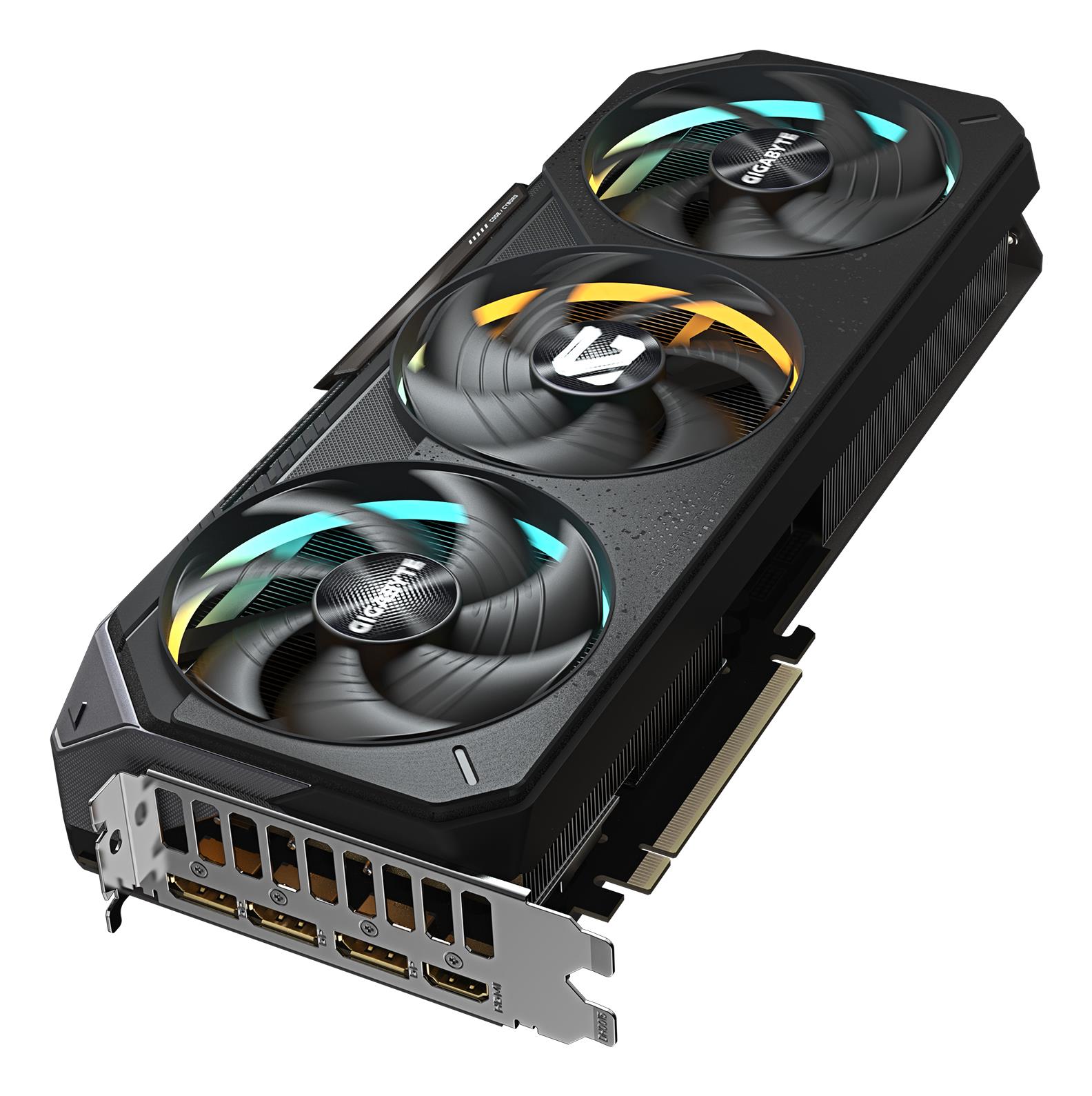 e488dbfe-4e56-4bb7-a9ae-e9c3b17d365e Vaizdo plokštė Gigabyte GeForce RTX 5070 GAMING OC 12G, šoninis vaizdas
