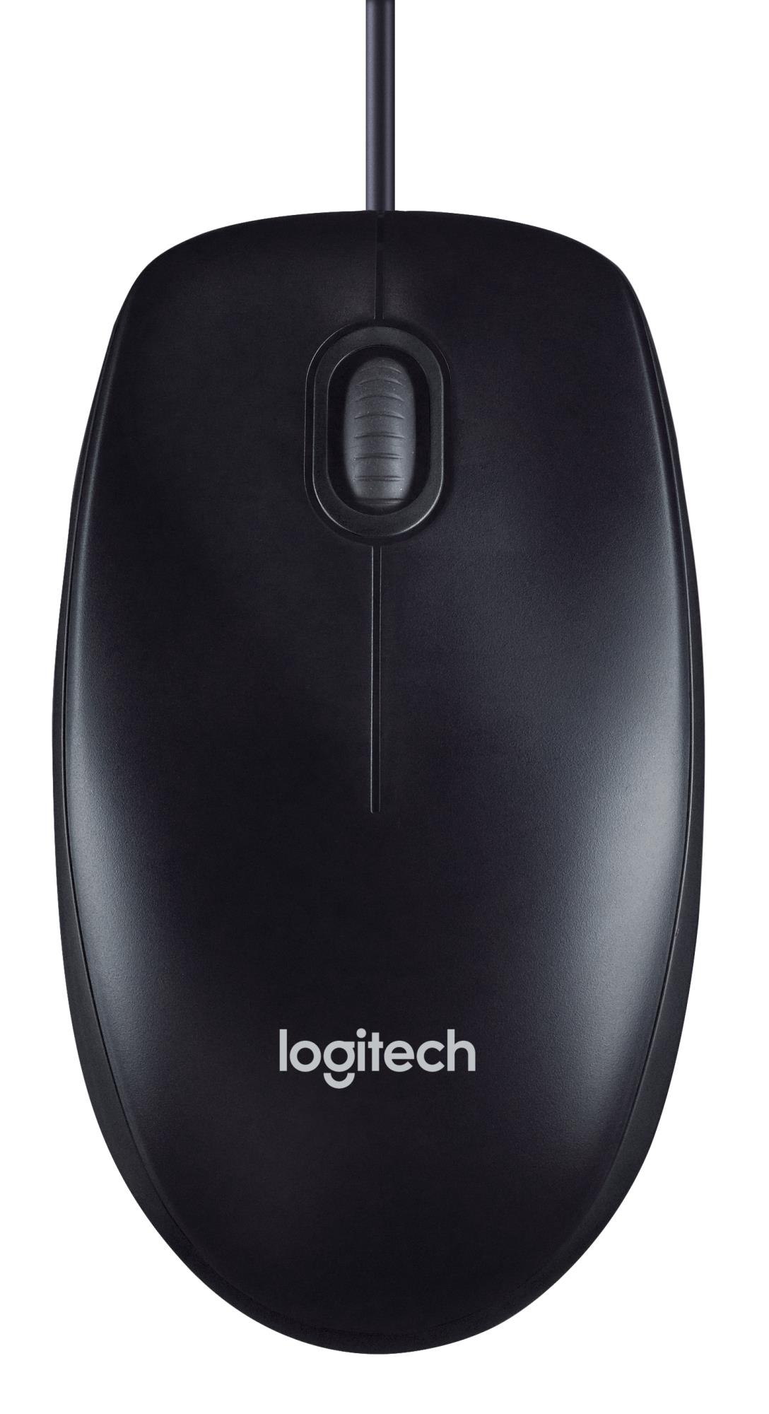 00947330-e409-483c-a98a-b0ee0ba25c1d Pelė Logitech M90, laidinė, USB Type-A jungtis, juoda spalva, iš šono