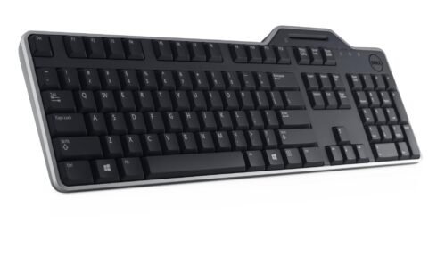 Dell KB813 klaviatūra su smartcard skaitytuvu, juoda, laidinė