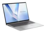 Nešiojamas kompiuteris Asus Vivobook 16, šoninis vaizdas su atidarytu ekranu