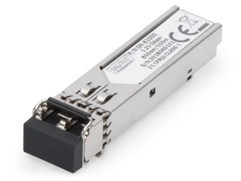 Digitus | Mini SFP Module | DN-81000 | 50-62.5/125 μm MMF (Multi-Mode Fiber) | Multimode LC Duplex Connector | 1250 Mbit/s | Wavelength 850 nm | Maximum transfer distance 550 m