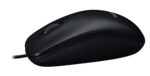 Pelė Logitech M90, laidinė, USB Type-A, juoda, šoninis vaizdas