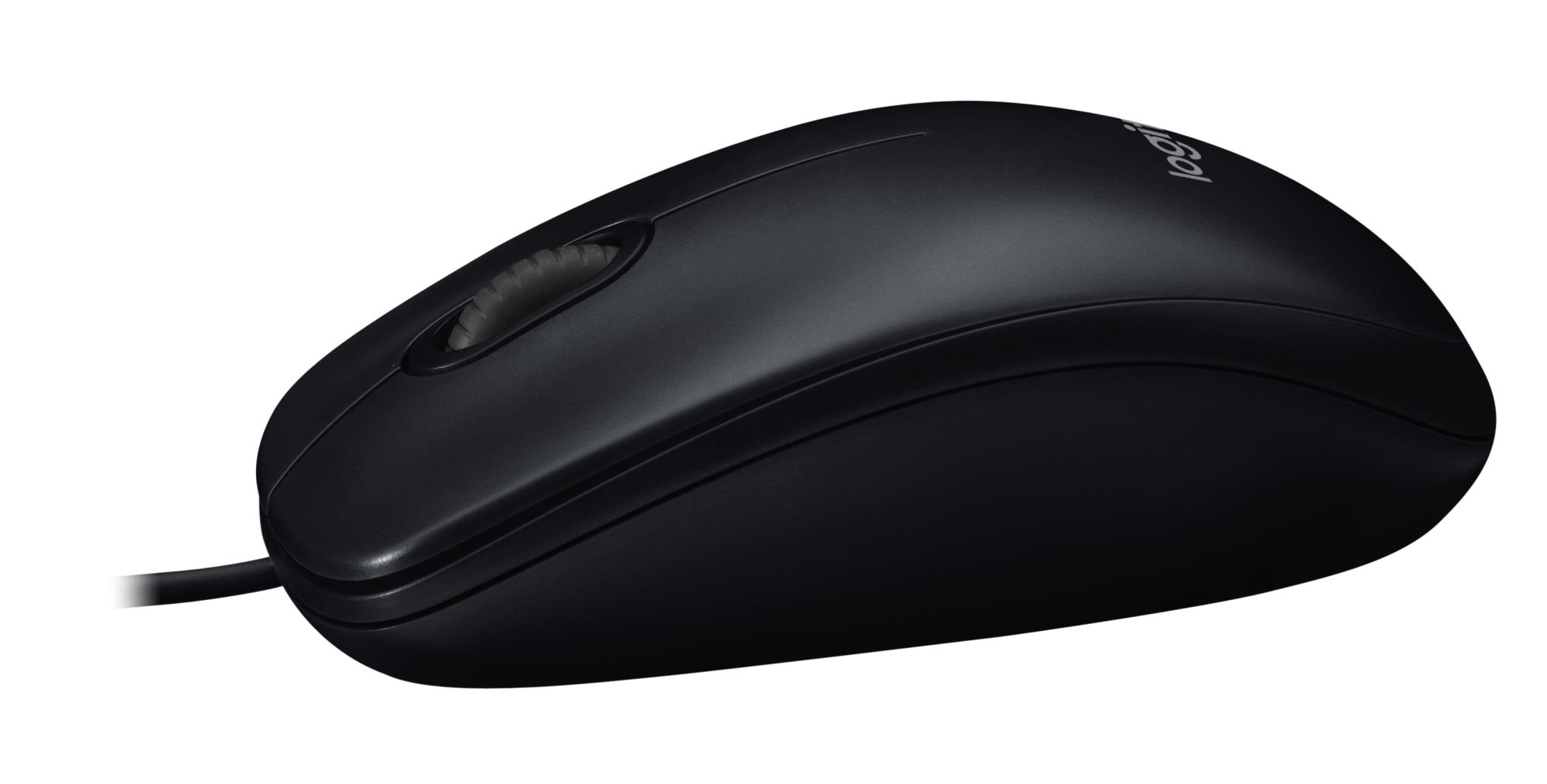 48460ad3-1b54-416f-abe7-5281b9a1ee63 Pelė Logitech M90, laidinė, USB Type-A, juoda, šoninis vaizdas