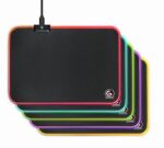 Pelės kilimėlis Cablexpert su RGB LED apšvietimu, matomas šoninis vaizdas