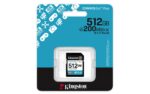 Kingston Canvas Go! Plus 512 GB SD kortelė su UHS-I ir V30 reitingu