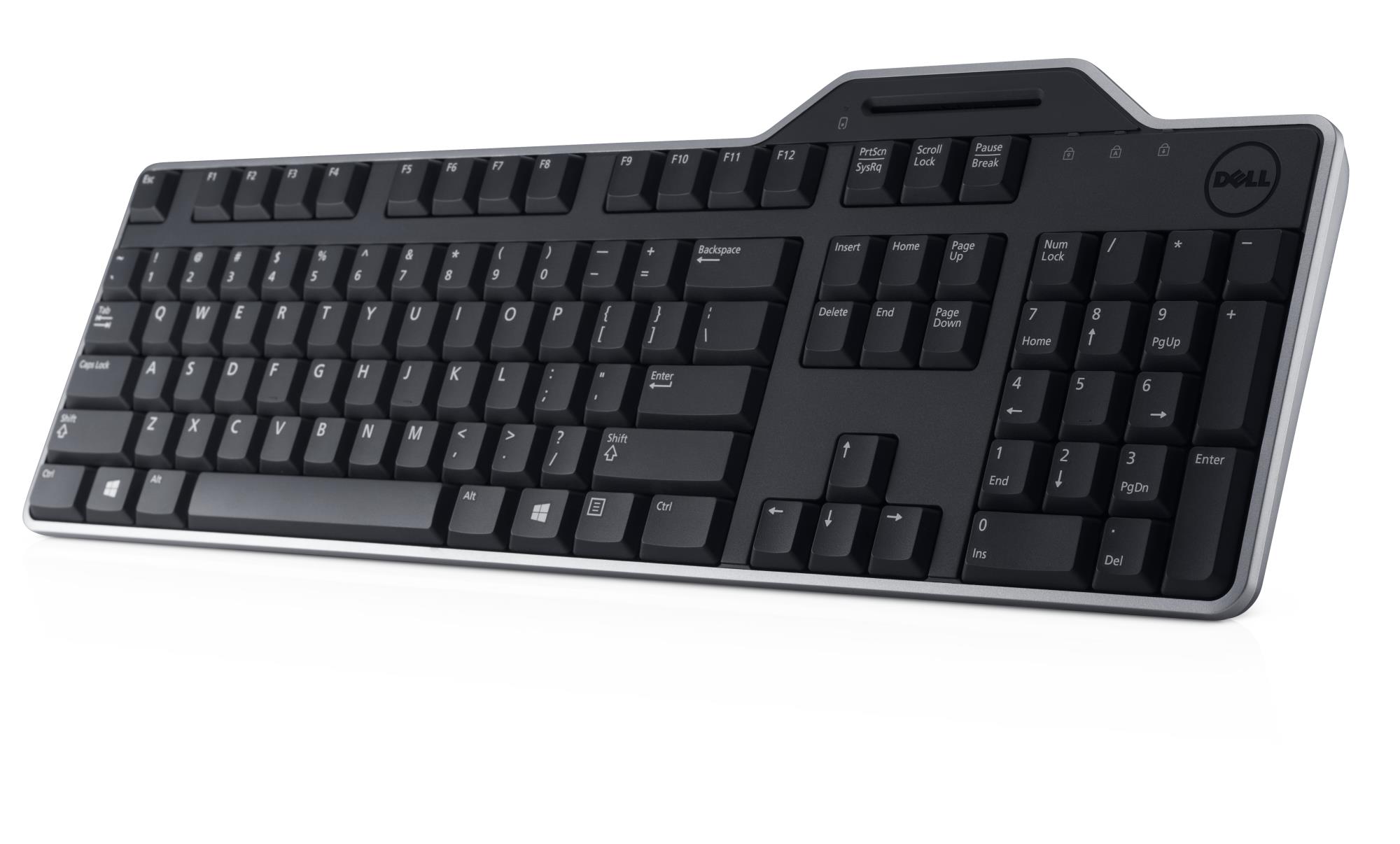 54591316-181b-45ef-b963-0167a202015e Klaviatūra Dell KB813 su rusų išdėstymu, matoma iš šono