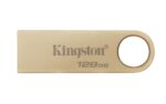 Kingston DataTraveler SE9 G3 su 128 GB talpa ir USB 3.2 sąsaja, auksinė spalva