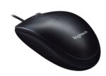 Logitech M90 pelė, laidinė, USB Type-A jungtis, matoma iš šono