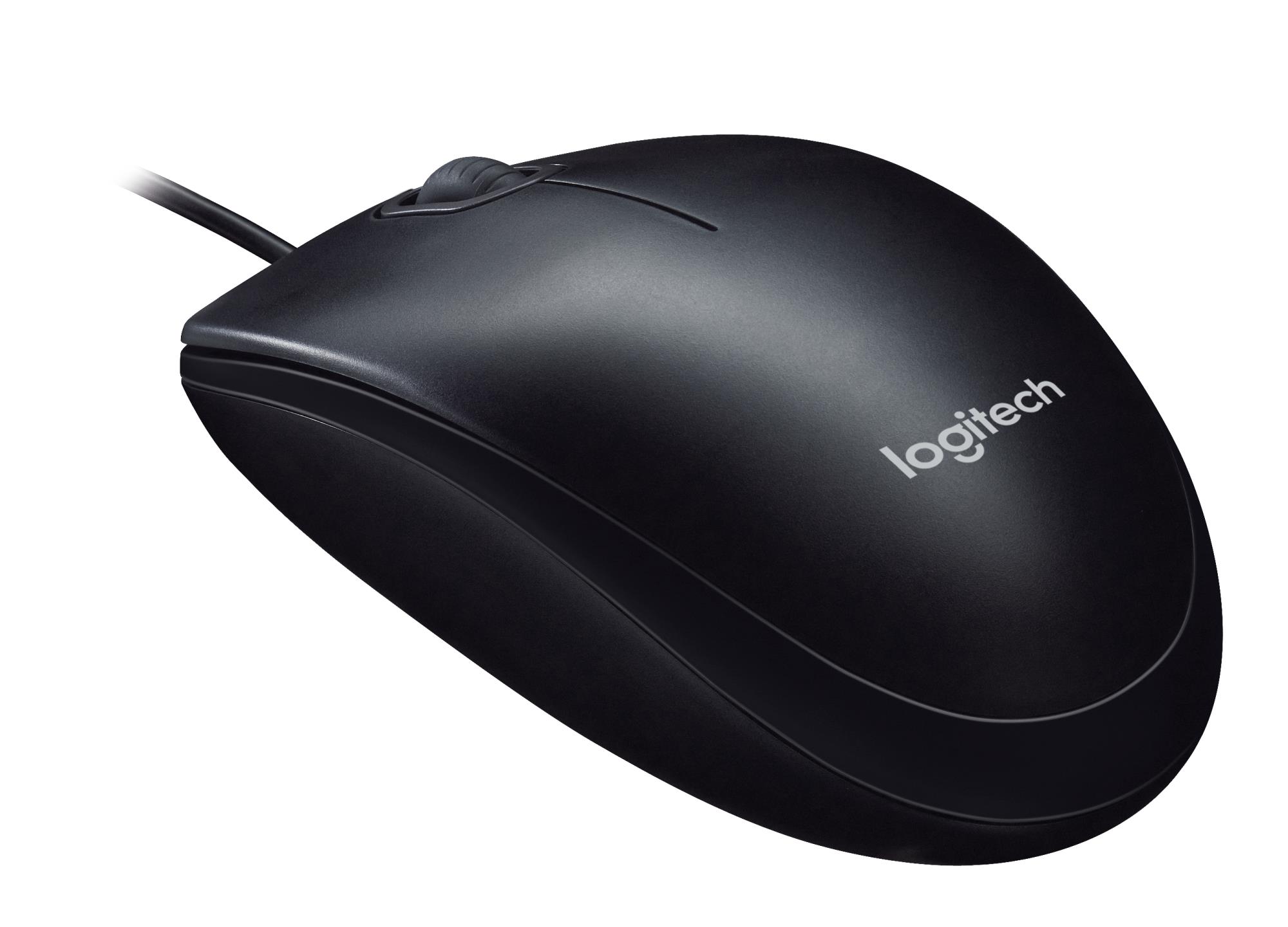 86722b99-75a3-4bdb-b861-d8f2446726cc Logitech M90 pelė, laidinė, USB Type-A jungtis, matoma iš šono