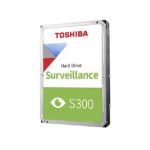 Toshiba S300 2TB kietasis diskas, matomas iš šono su jungtimis