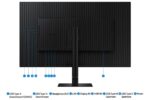 Monitorius Samsung LS37D802UAUXEN, šoninis vaizdas su VESA tvirtinimu