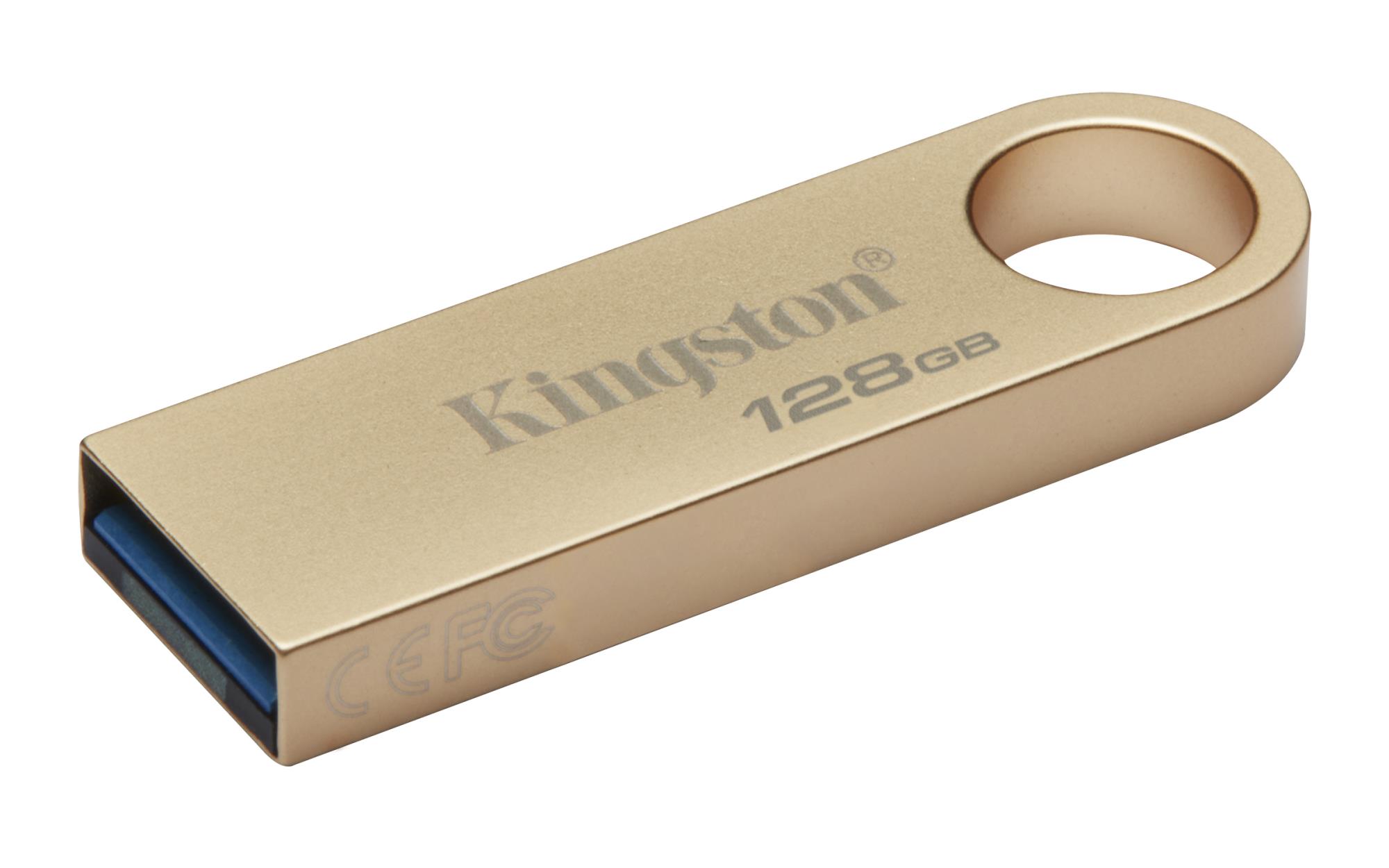 e4838420-316c-4d75-967e-4b39624f01c5 USB atmintinė Kingston DataTraveler SE9 G3, šoninis vaizdas su jungtimi