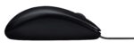 Pelė Logitech M90, laidinė, USB Type-A, juoda, šoninis vaizdas