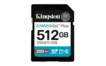 Kingston Canvas Go! Plus 512 GB SD kortelė, Class 10, UHS-I, U3, V30