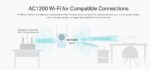 TP-LINK RE365 extender su integruota maitinimo lizdu
