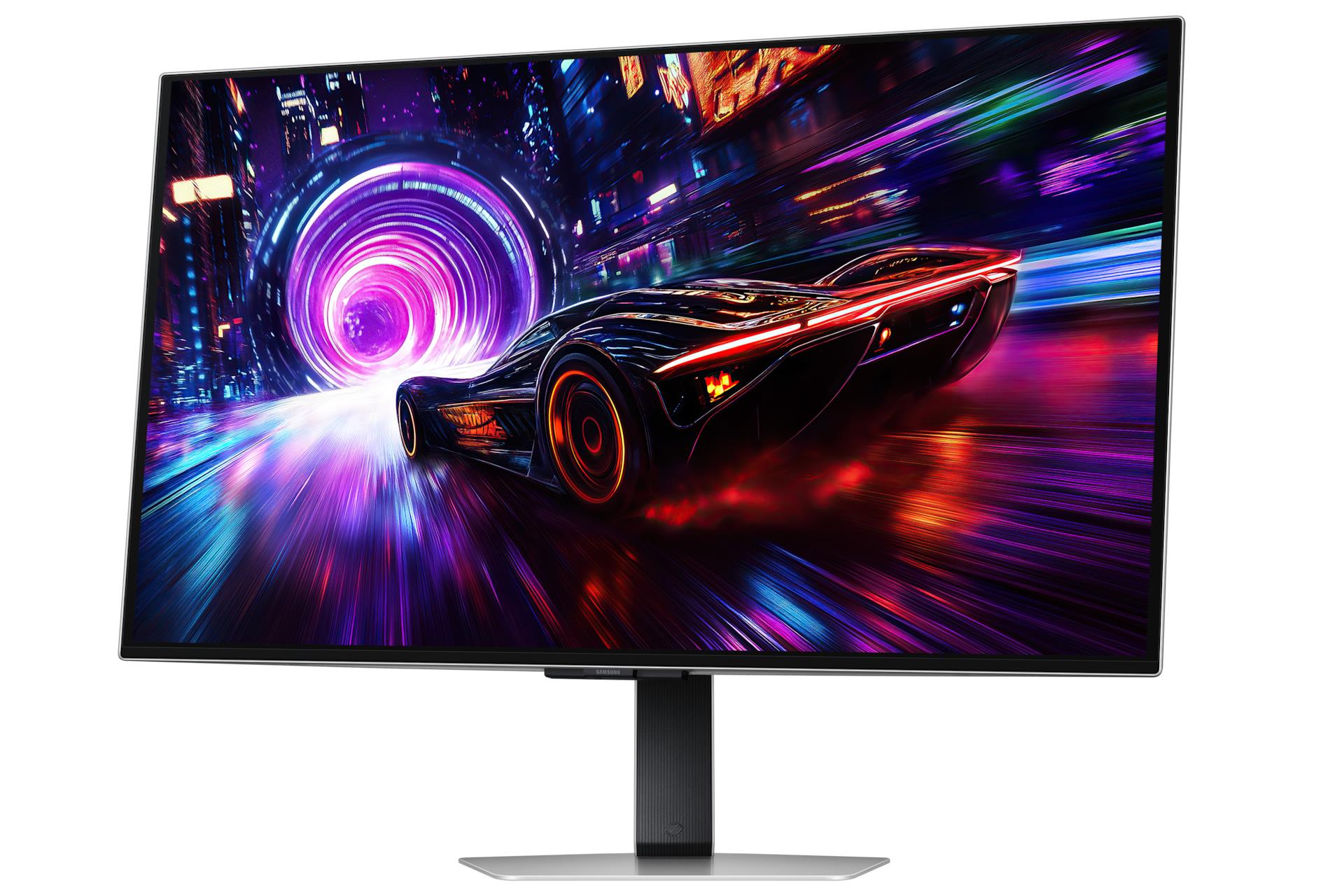 11059aed-b419-4c97-a4b4-43c240b85bba Monitorius Samsung LS32FG810SUXEN, šoninis vaizdas su reguliuojamu aukščiu